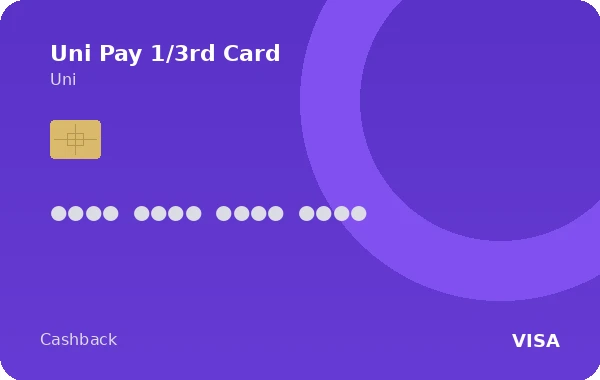 Uni Pay 1/3rd Card credit card
